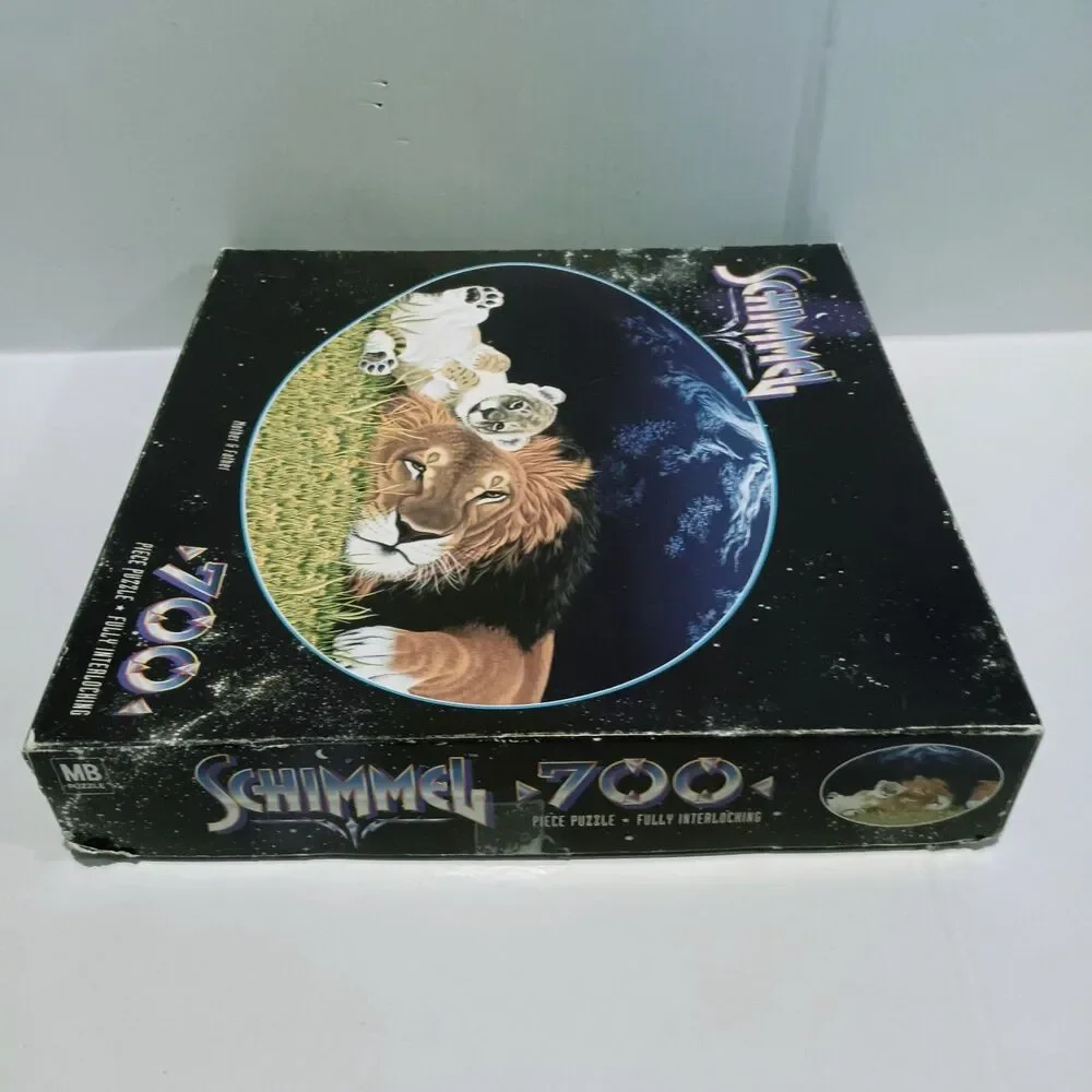Vintage Milton Bradley Schimmel Mother & Father Puzzle-700 Pieces-2000-Lions